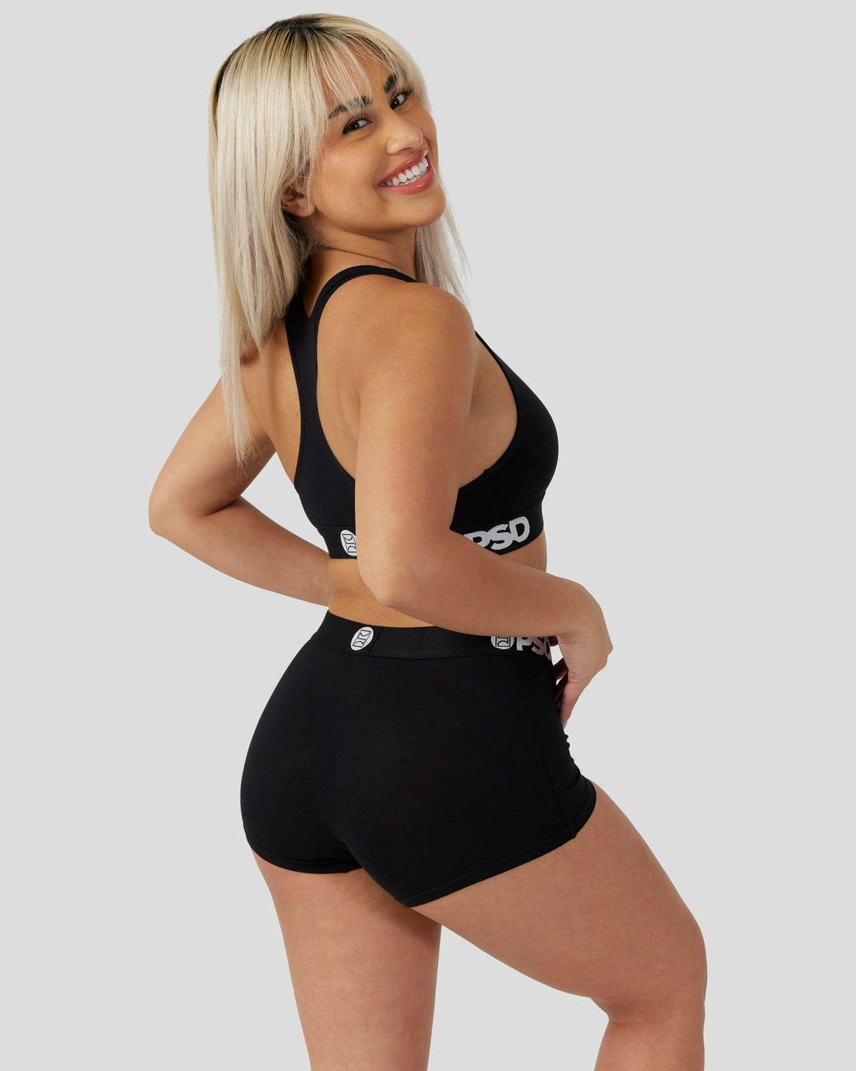 PSD Special Offer | Modal Solids - Black - Sports Bra - Modal