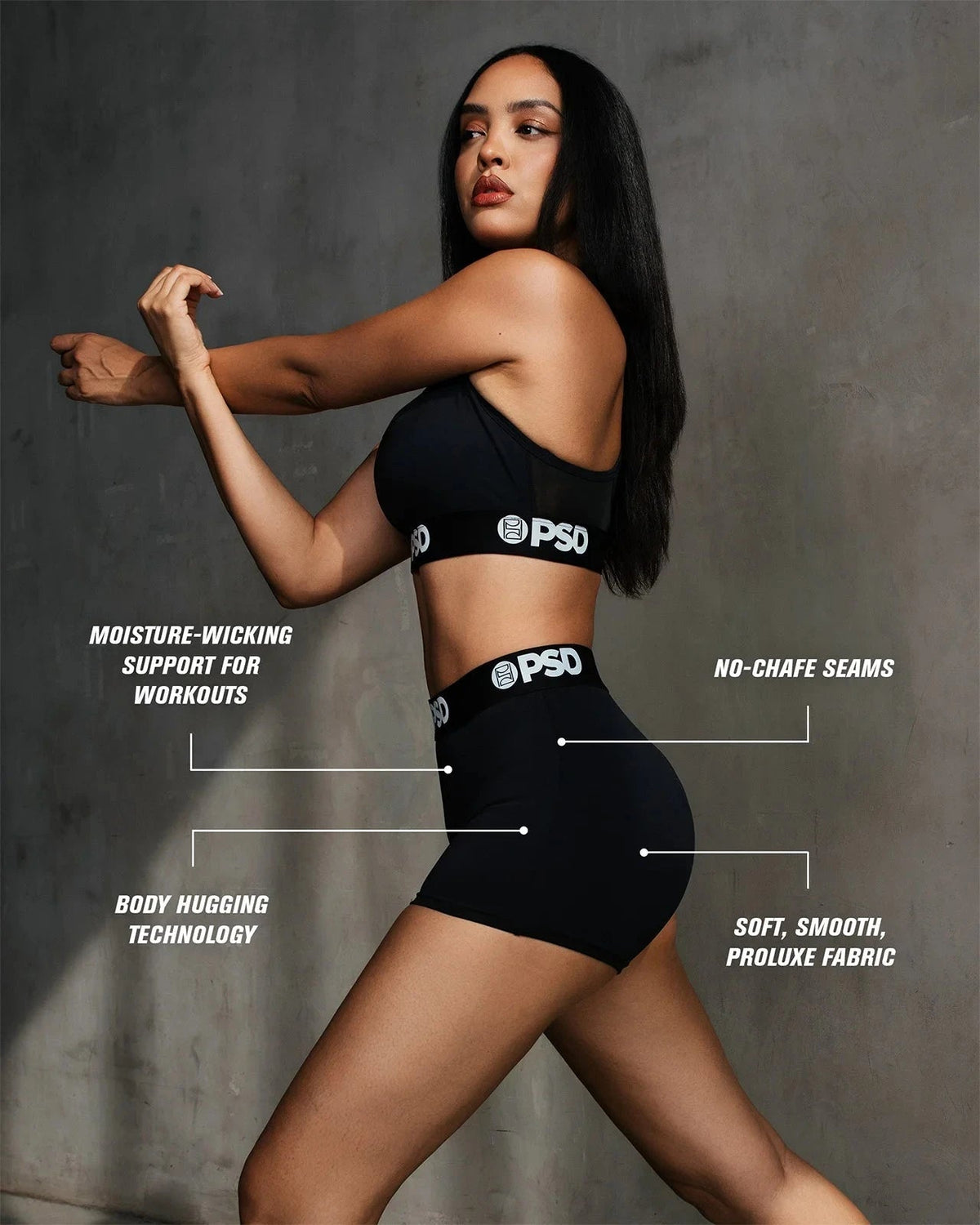 PSD Recommended | ProLuxe - Black - Compression Short