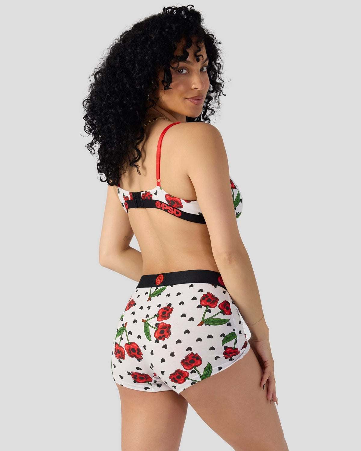 PSD Popular | Modal - Cherry Skullz - Triangle Bralette - Modal