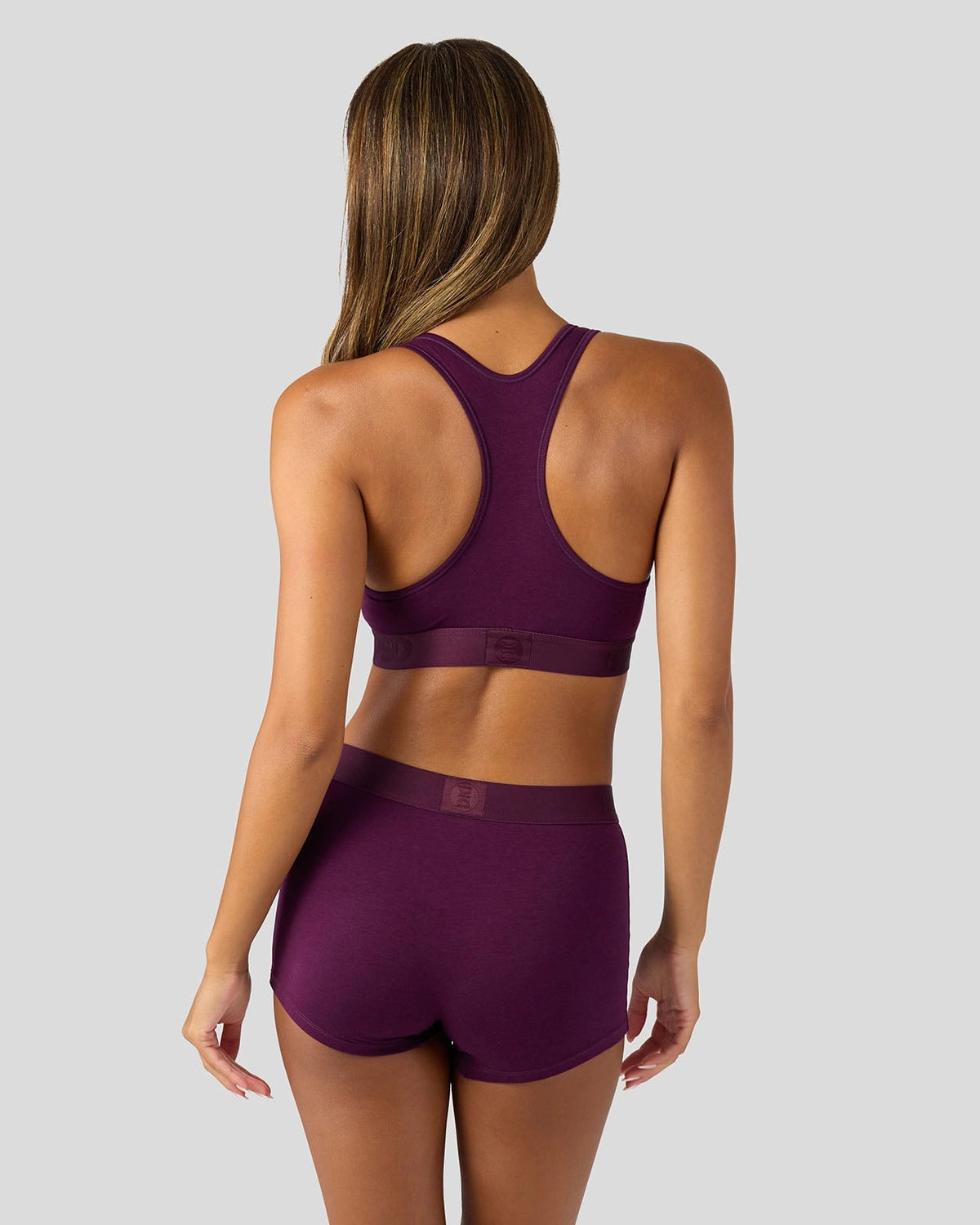 PSD Signature | Modal Solids - Plum - Boy Short - Modal