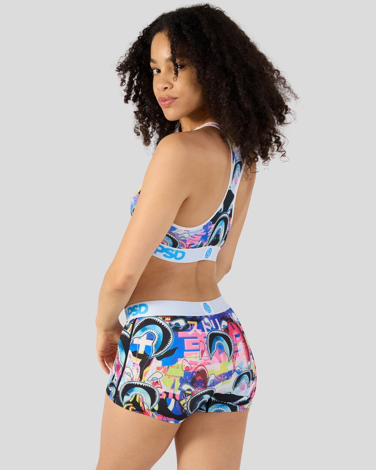 PSD Smart Buy | Warface Shark Glitch - Sports Bra