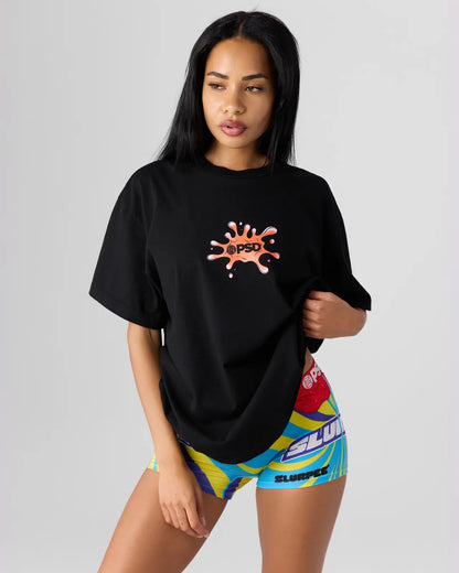 PSD Hot Sale | CHRY SLURPEE BLK TEE MULTI - TOPS