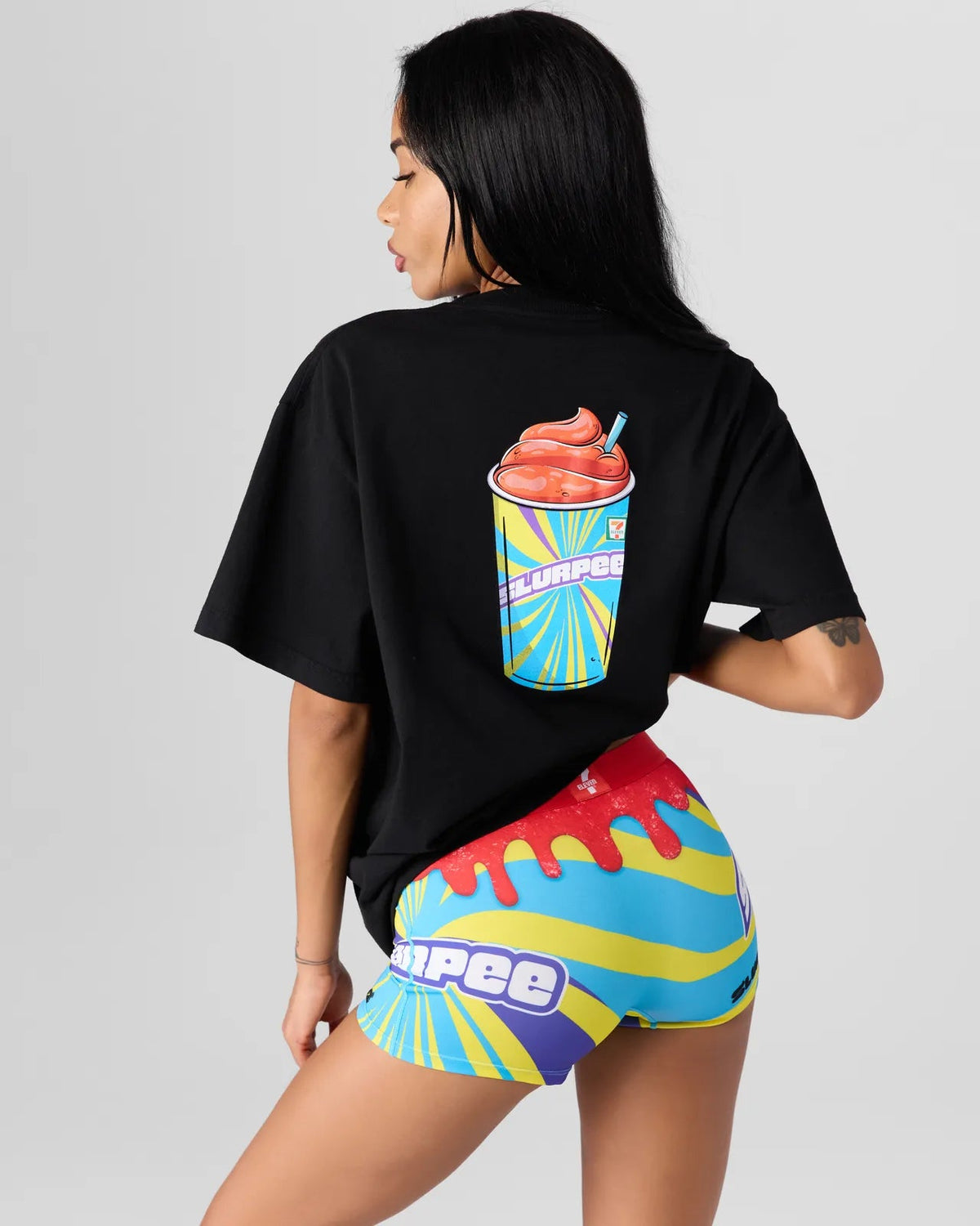 PSD Hot Sale | CHRY SLURPEE BLK TEE MULTI - TOPS