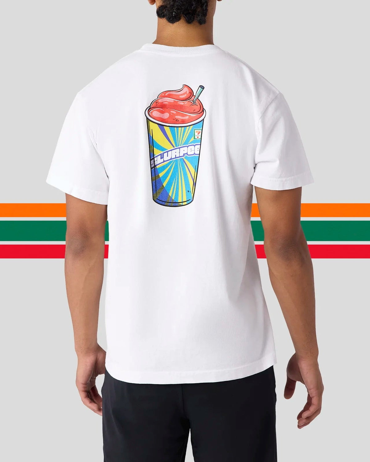 PSD Latest | CHRY SLURPEE WHT TEE MULTI - TOPS
