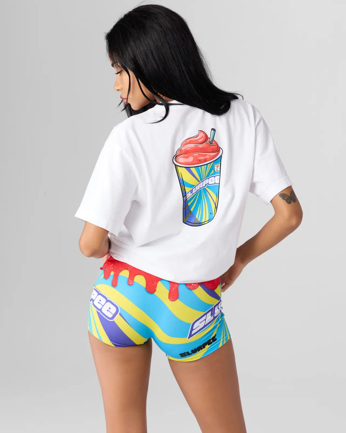 PSD Latest | CHRY SLURPEE WHT TEE MULTI - TOPS