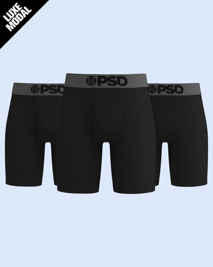 PSD Featured | Luxe Modal 3 Pack - Black Grey - Standard Length - Luxe Modal