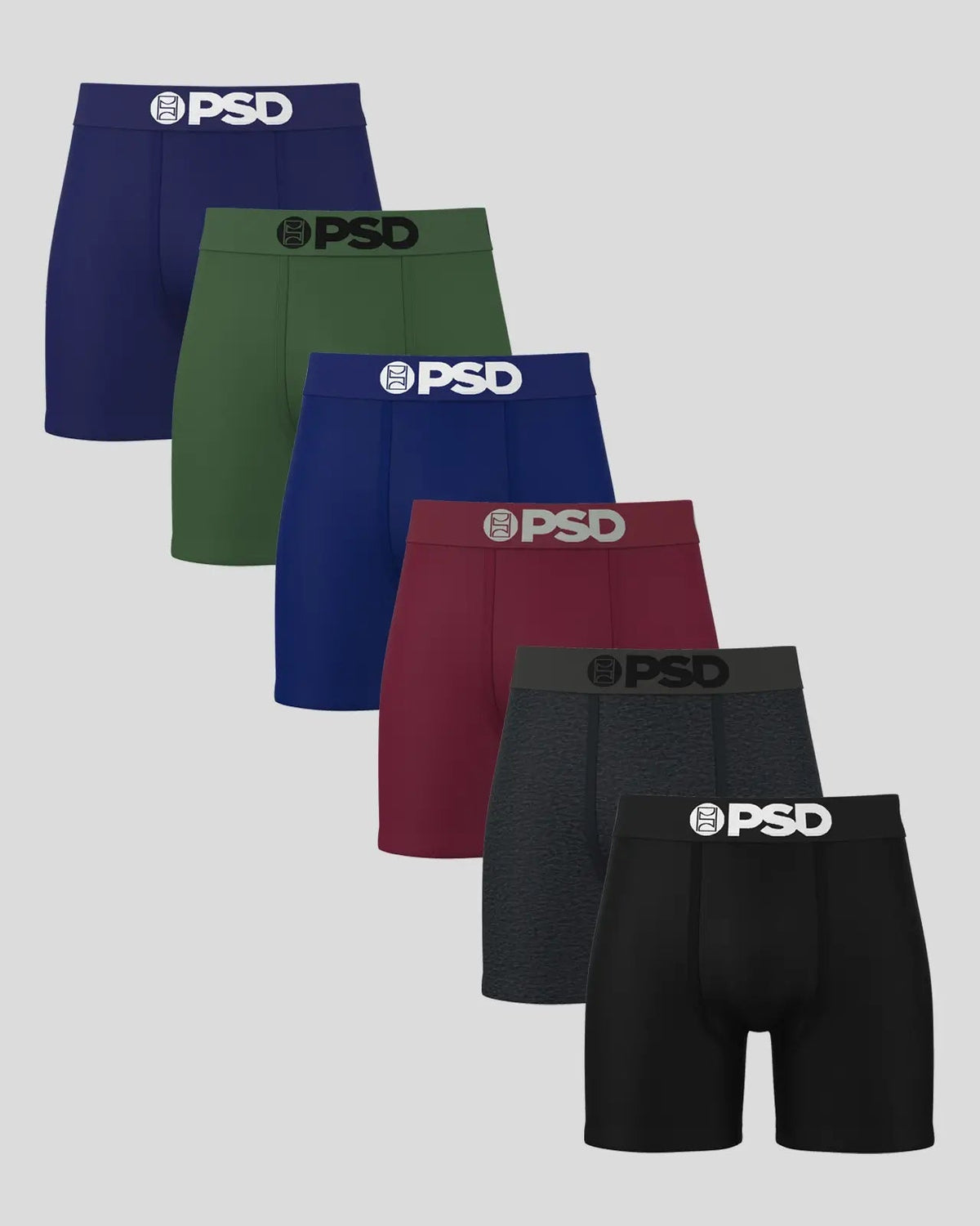 PSD Trending | Solids 6 Pack - Dark Tones - Mid Length - Cotton