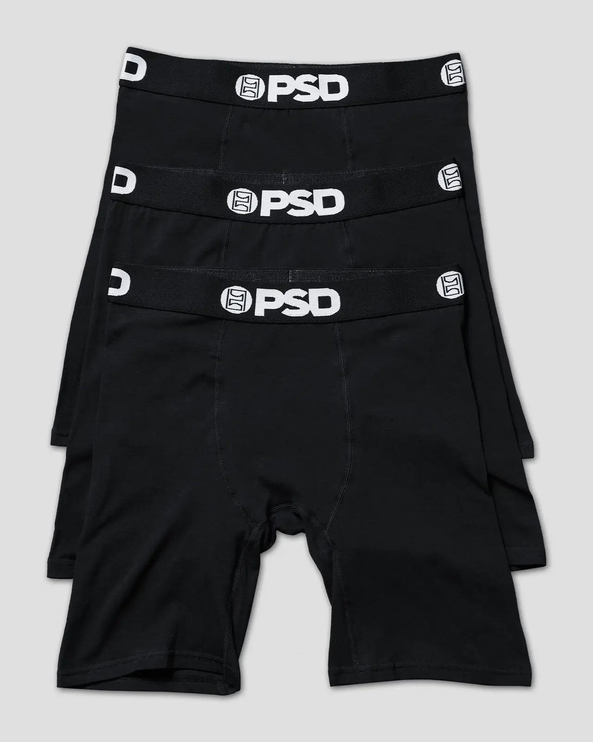 PSD Recommended | Solids 3 Pack - Black - Standard Length - Cotton