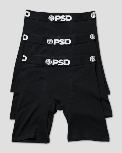 PSD Recommended | Solids 3 Pack - Black - Standard Length - Cotton