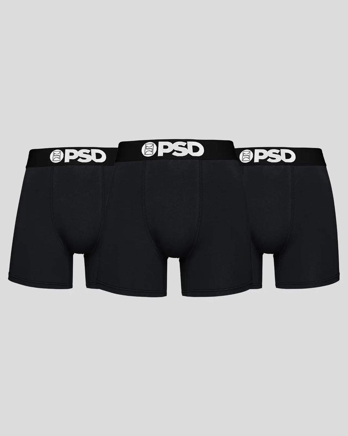 PSD Signature | Solids 3 Pack - Black - Mid Length - Cotton