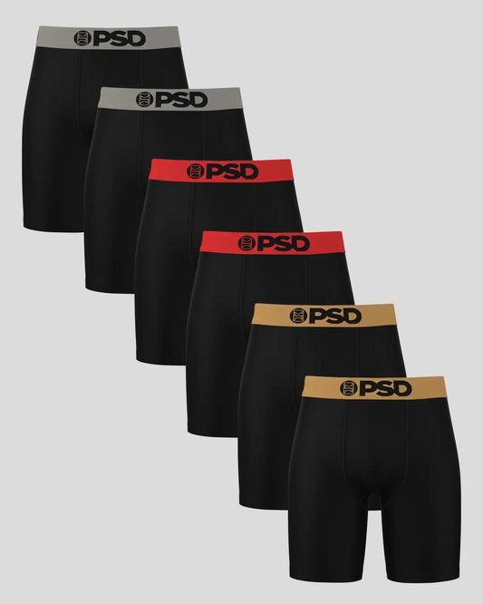 PSD Customer Favorite | Solids 6 Pack - Chrome - Standard Length - Cotton