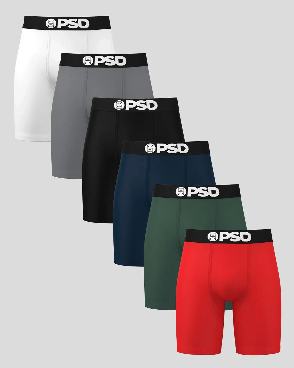 PSD Exclusive | Solids 6 Pack - Primary - Standard Length - Cotton