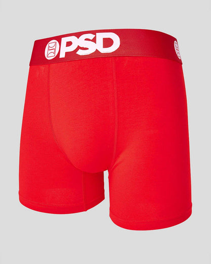PSD Premium | Solids 3 Pack - Red/Grey/Black - Mid Length - Cotton