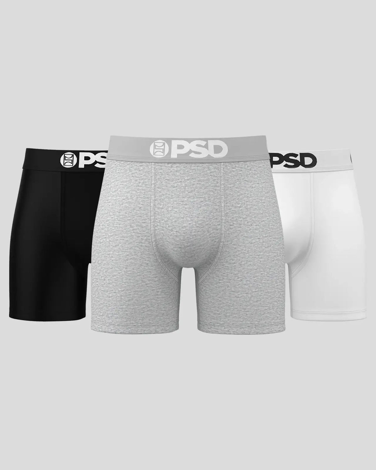 PSD Quality | Solids 3 Pack - Neutrals - Mid Length - Cotton