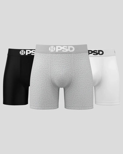 PSD Quality | Solids 3 Pack - Neutrals - Mid Length - Cotton