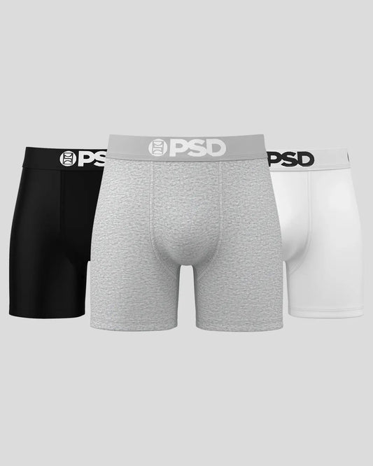 PSD Quality | Solids 3 Pack - Neutrals - Mid Length - Cotton