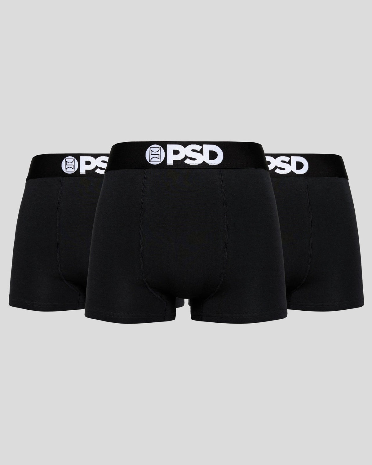 PSD Best Price | Solids 3 Pack - Black - Trunk - Cotton