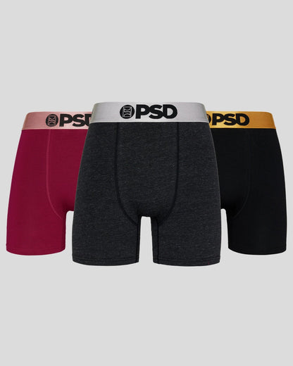 PSD Top Pick | 3 Pack - Metallic Solids - Mid Length - Cotton