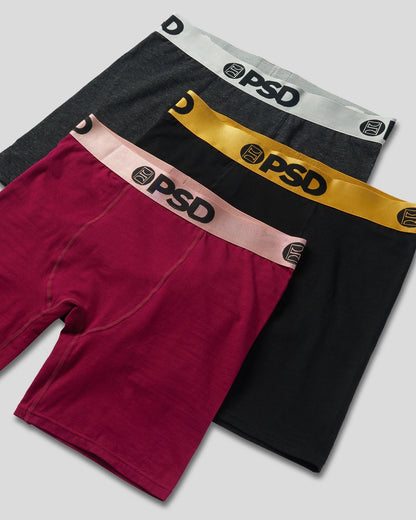 PSD Latest | 3 Pack - Metallic Solids - Standard Length - Cotton