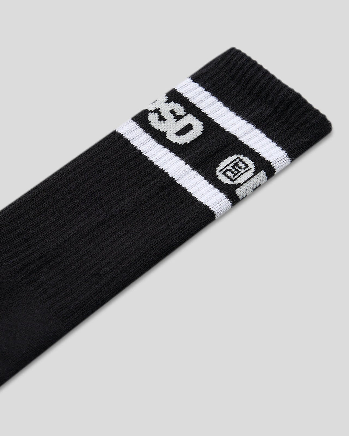 PSD Latest | 3 Pack - Logo Stripe Crew - Black - Crew Sock