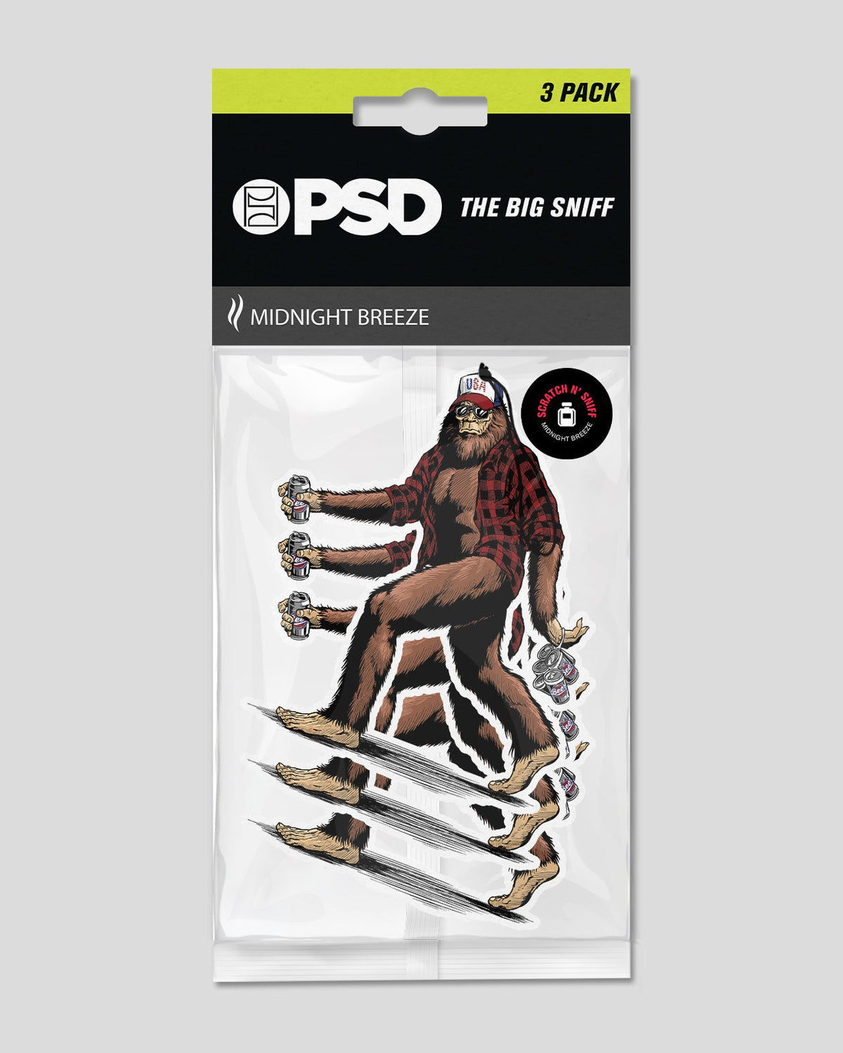 PSD Discount | 3 Pack - Big Foot - Air Freshener