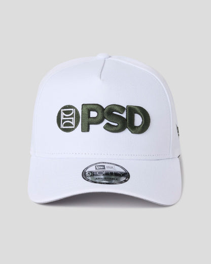 PSD Deals | New Era x PSD Logo Hat White/Green - ACCESSORIES