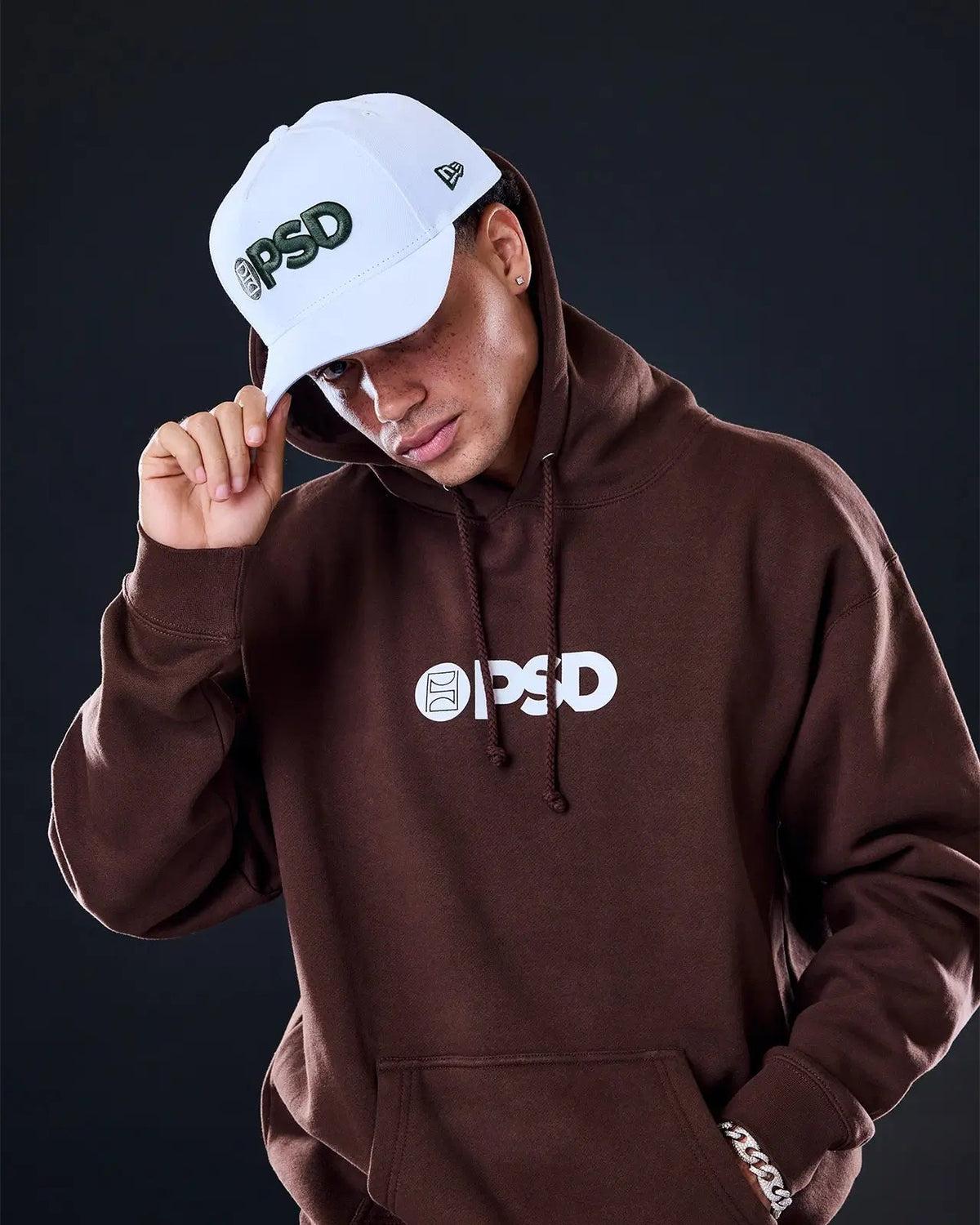PSD Deals | New Era x PSD Logo Hat White/Green - ACCESSORIES