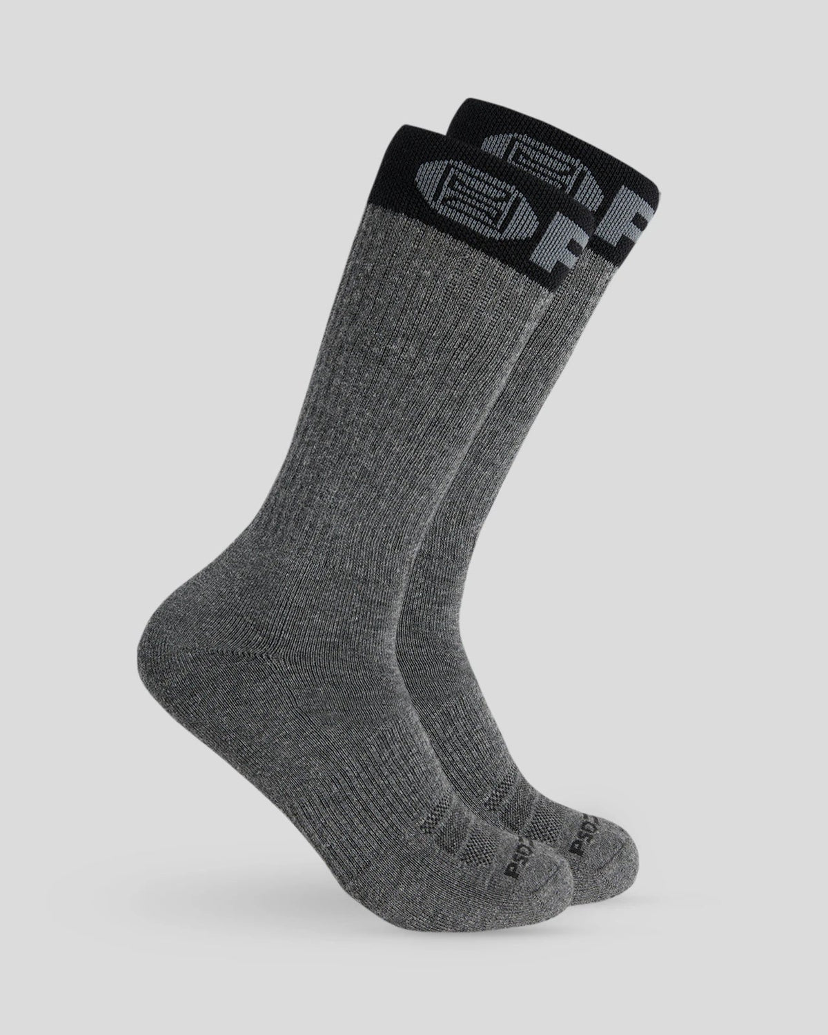 PSD Featured | 3 Pack - Band Crew - Grey/White/Black - Crew Sock