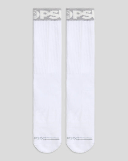 PSD Featured | 3 Pack - Band Crew - Grey/White/Black - Crew Sock