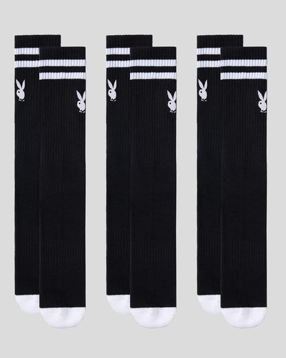 PSD Trusted | Playboy Crew Sock - 3 Pack - Crew Sock