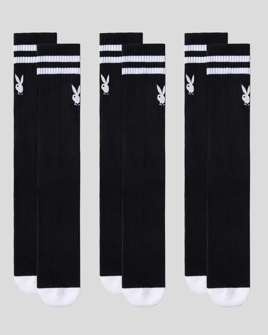 PSD Trusted | Playboy Crew Sock - 3 Pack - Crew Sock