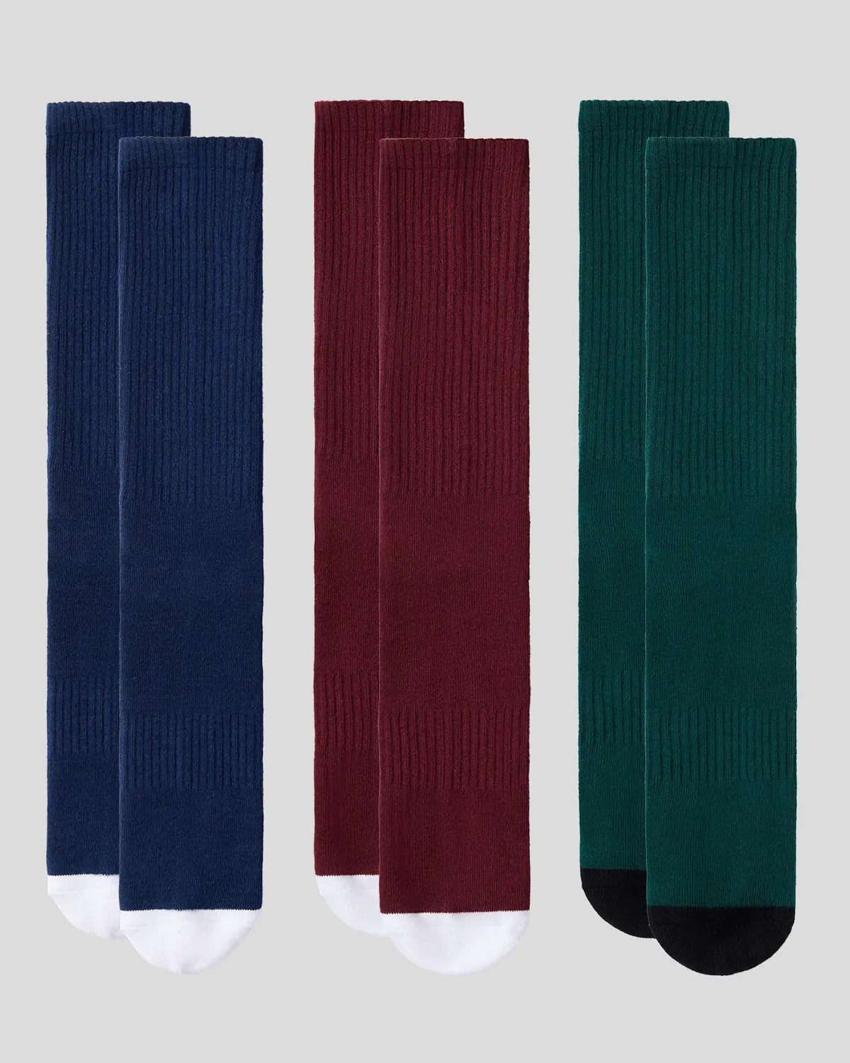 PSD Deals | 3 Pack - Logo Crew - Dark Tones - Crew Sock