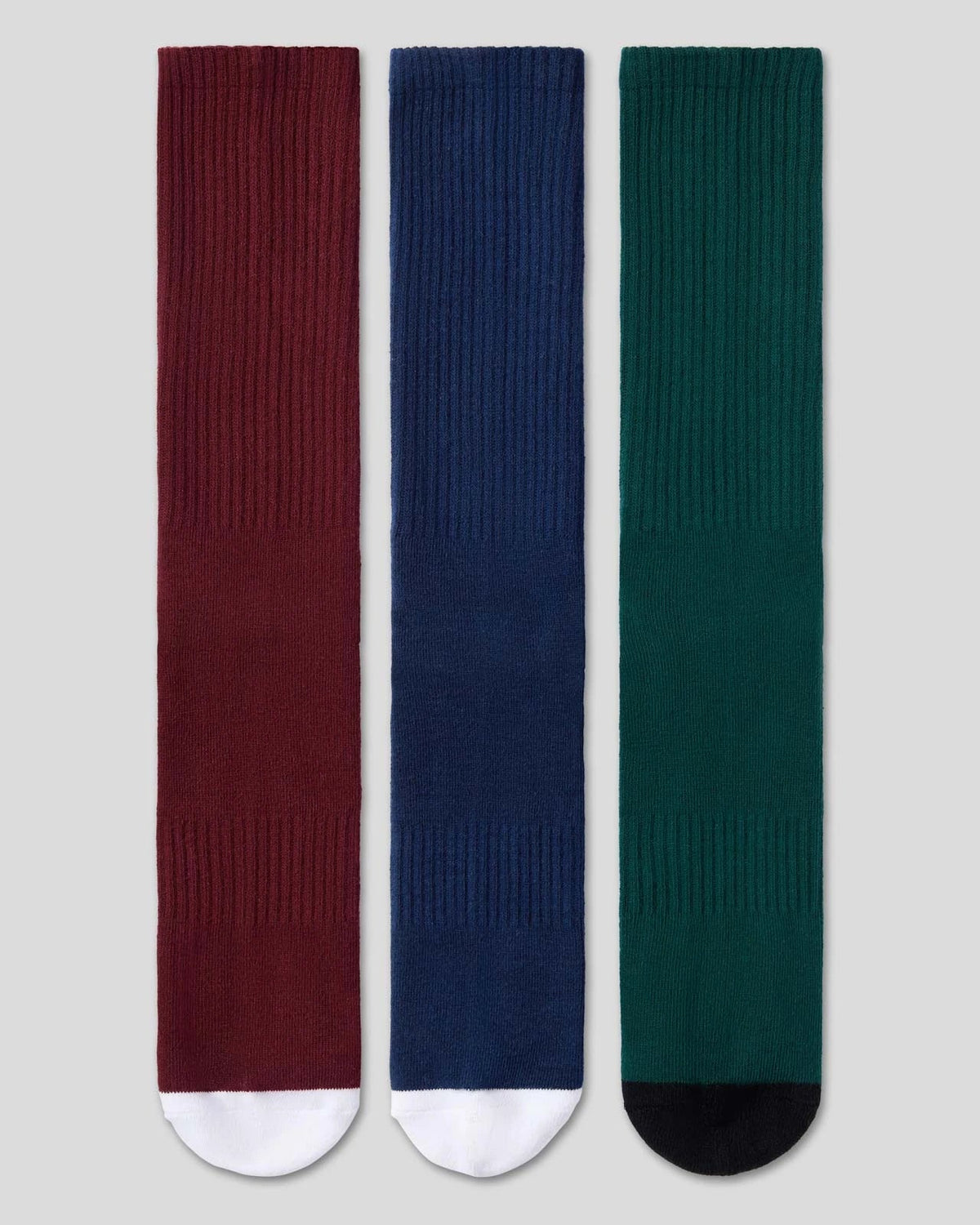 PSD Deals | 3 Pack - Logo Crew - Dark Tones - Crew Sock
