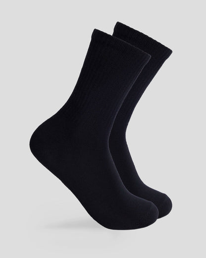 PSD Customer Favorite | Womens Crew - Black - Crew Sock