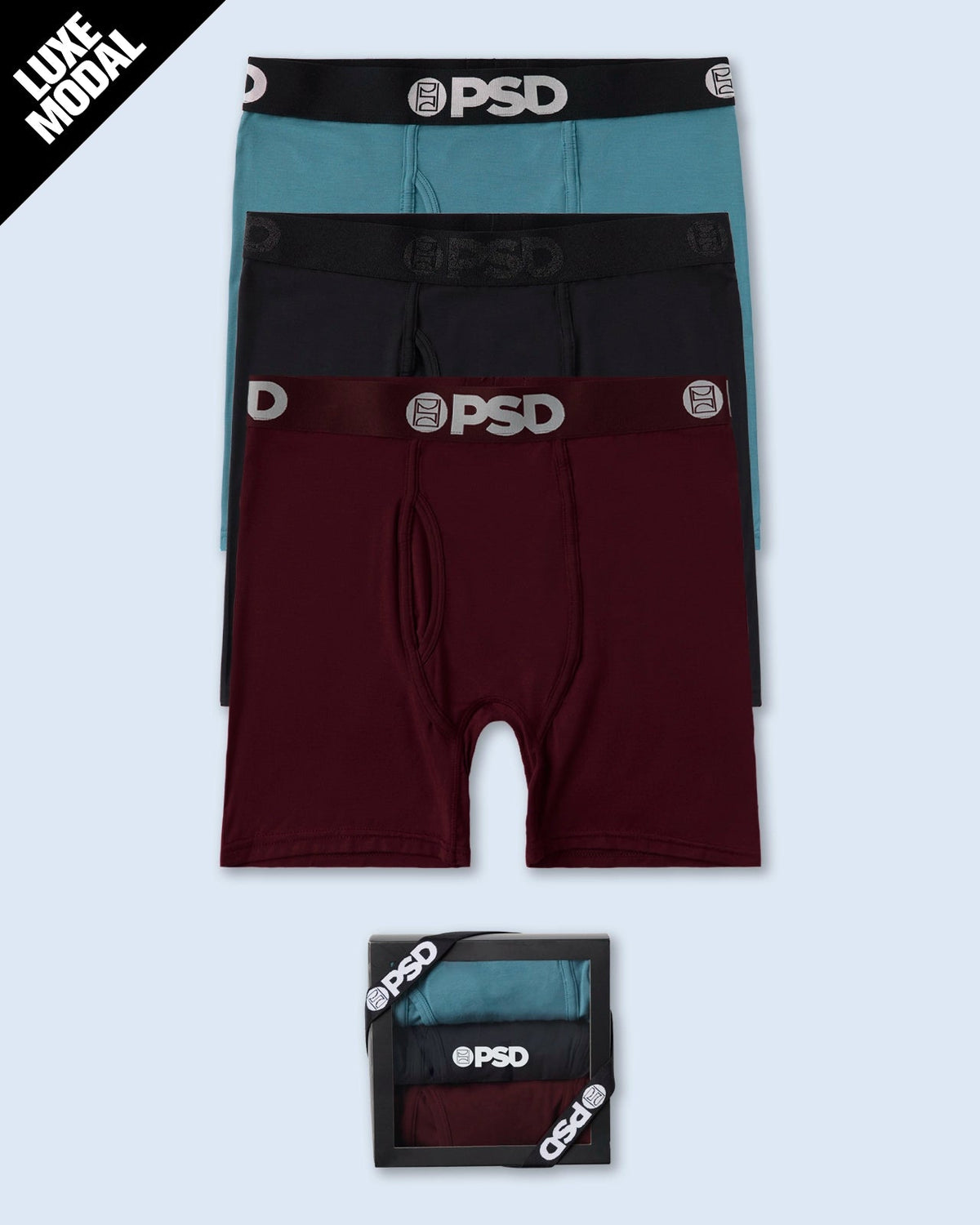 PSD Great Value | Luxe Modal 3 Pack - Dark Tones - Mid Length - Luxe Modal