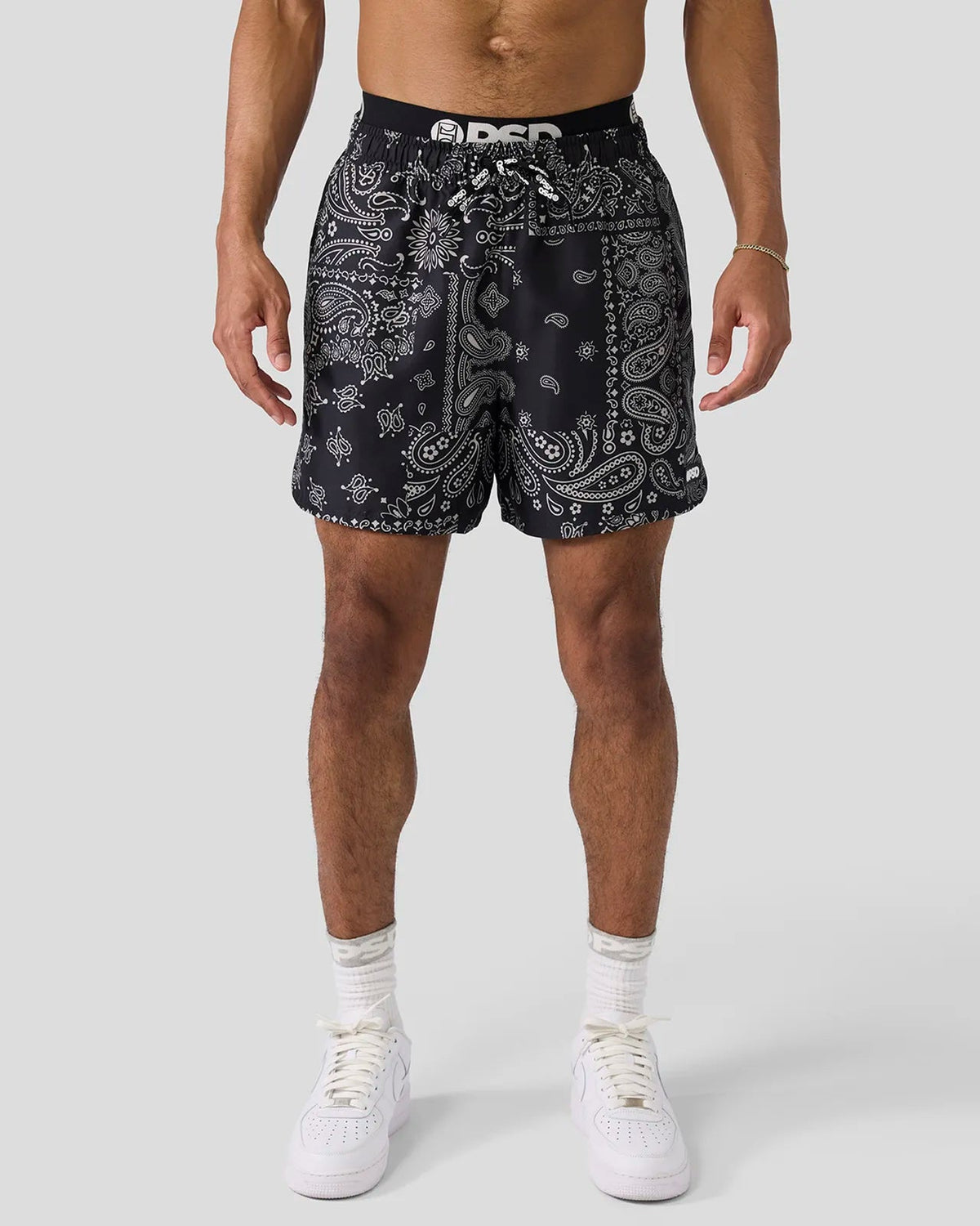 PSD Smart Buy | Khaki Paisley Essential Short - Essential Short