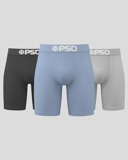 PSD Premium | Solids 3 Pack - Core Light Blue - Standard Length - Cotton