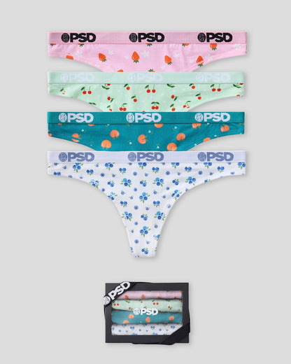 PSD Best Price | Modal 4 Pack - Fruity - Thong - Modal