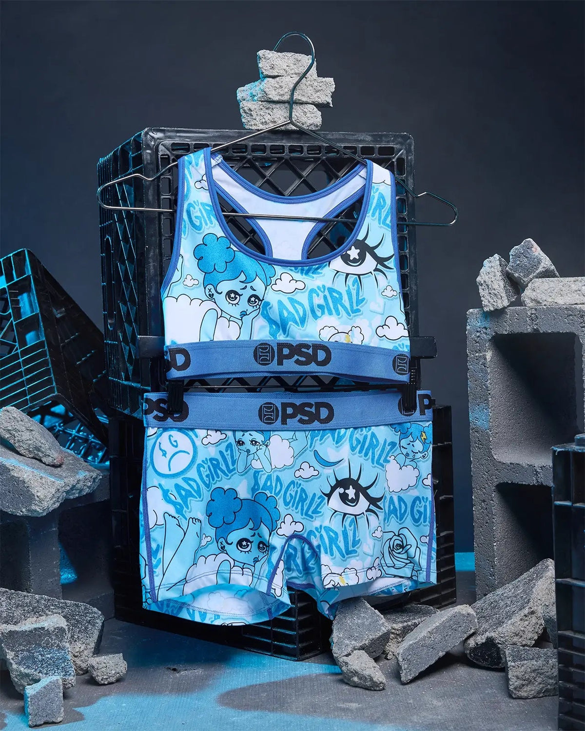 PSD Quality | Sad Girlz - Blues - Sports Bra