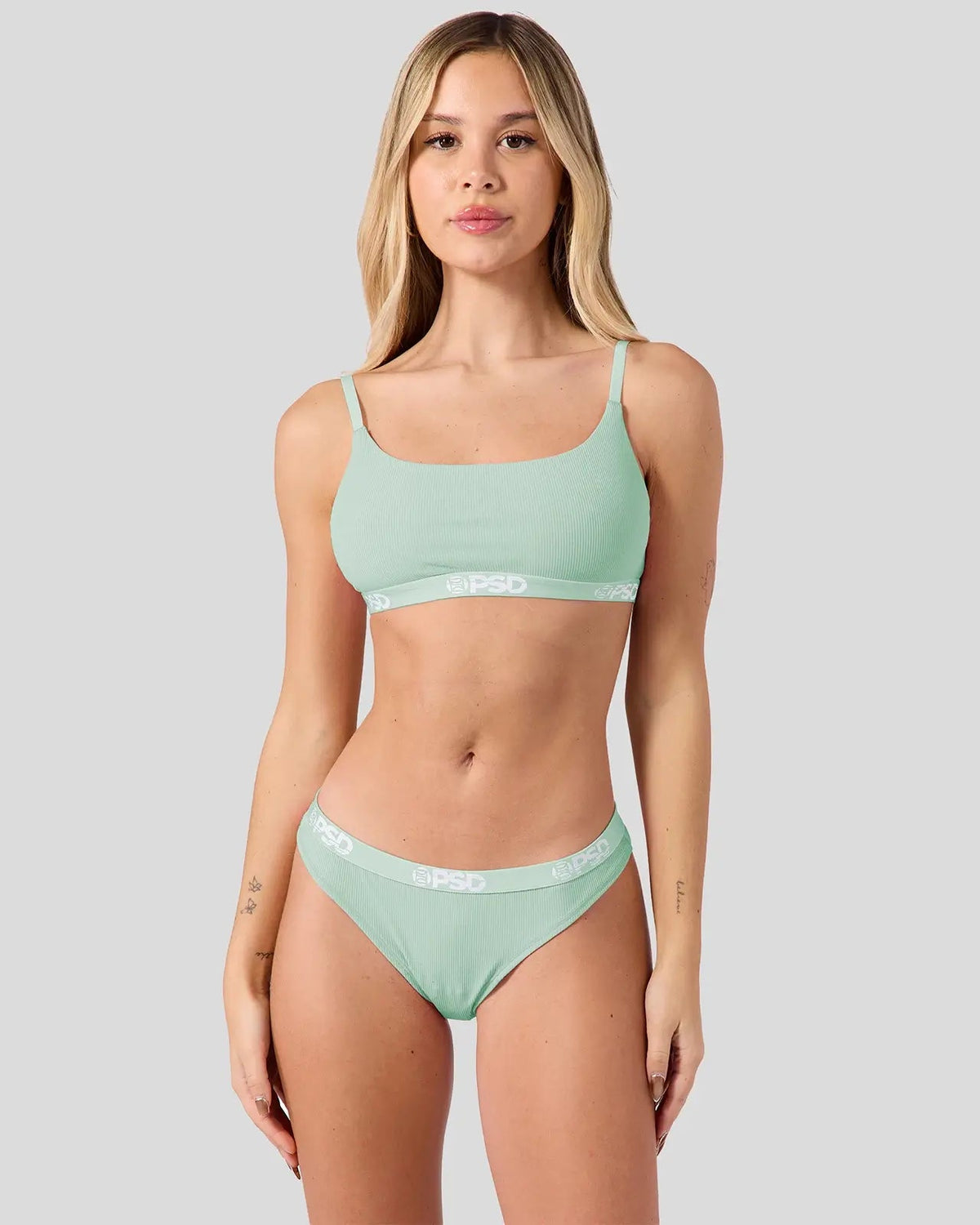PSD Hot Sale | Ribbed - Mint - Thong - Ribbed