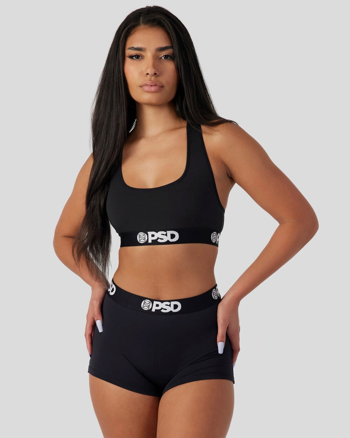 PSD Latest | Solids - Black - Sports Bra