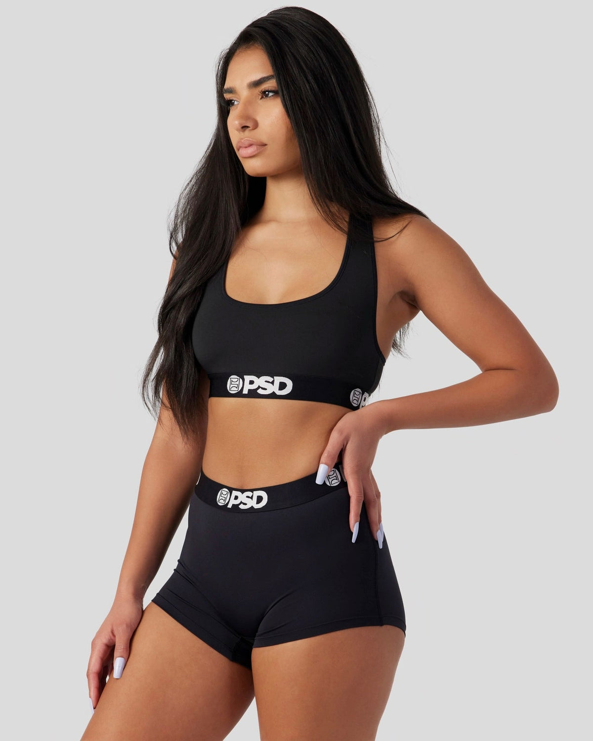 PSD Latest | Solids - Black - Sports Bra