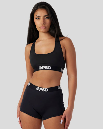 PSD Deals | Solids - Black - Boy Short