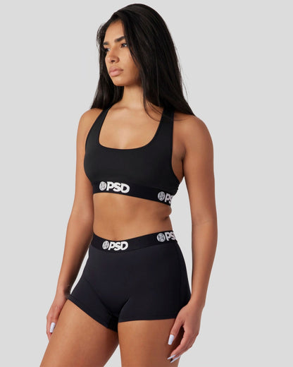 PSD Deals | Solids - Black - Boy Short