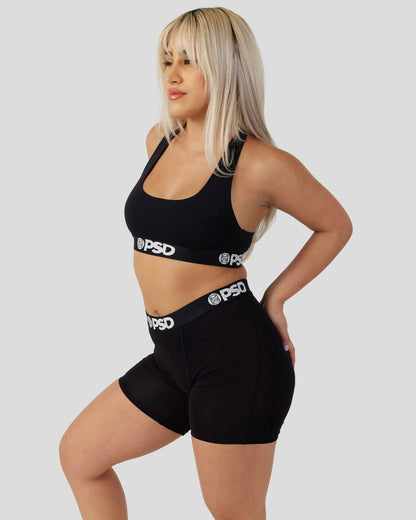 PSD Quality | Modal Solids - Black - Womens Boxer Brief - Modal