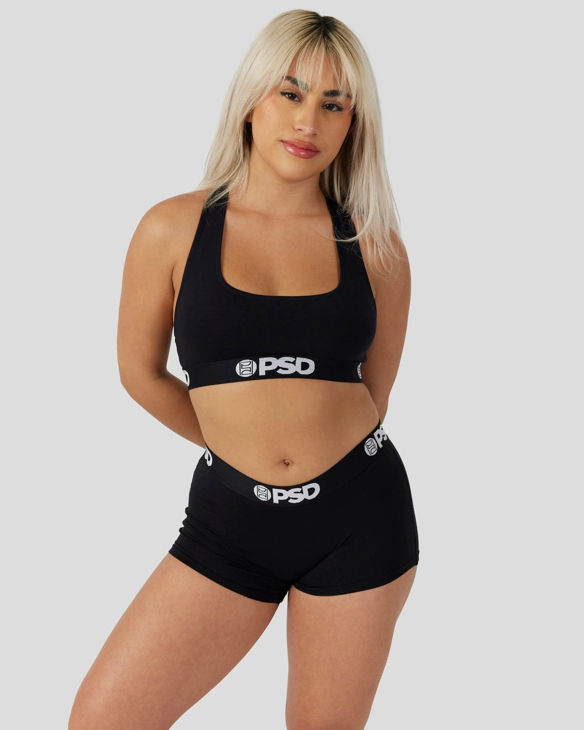 PSD Special Offer | Modal Solids - Black - Sports Bra - Modal