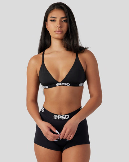 PSD Best Seller | Solids - Black - Triangle Bralette