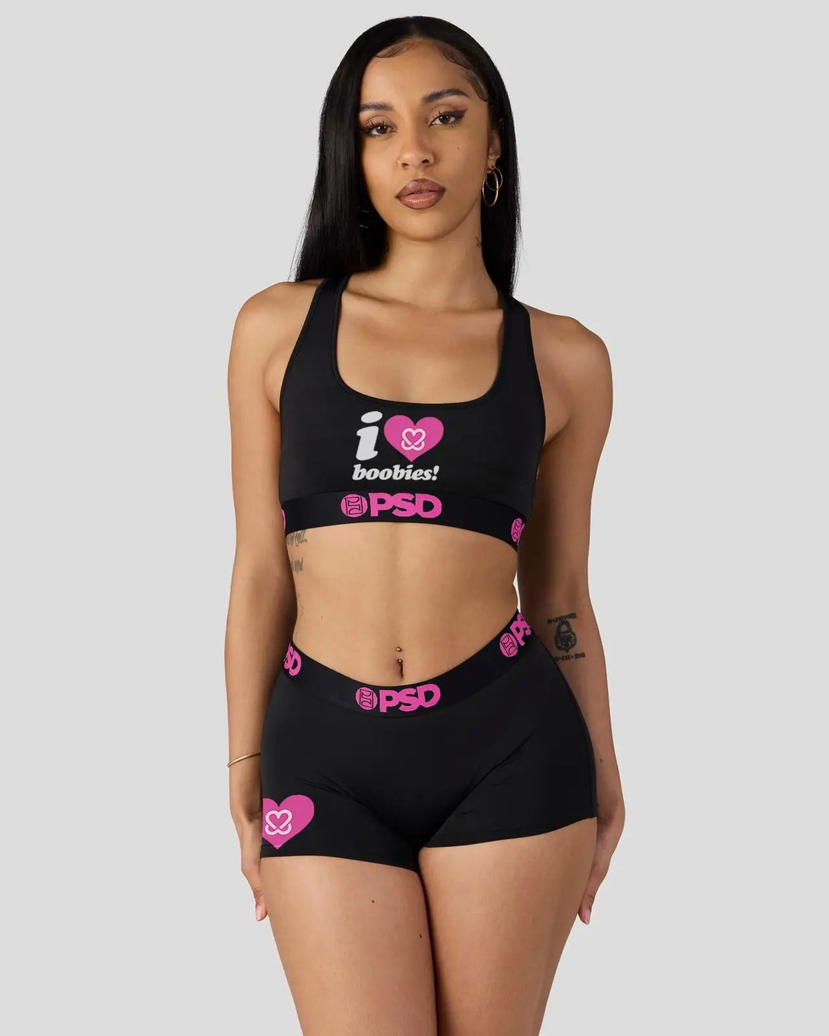 PSD Best Price | Keep A Breast - I Heart Boobies - Boy Short