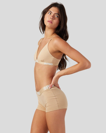 PSD Customer Favorite | Modal Solids - Sand - Triangle Bralette - Modal