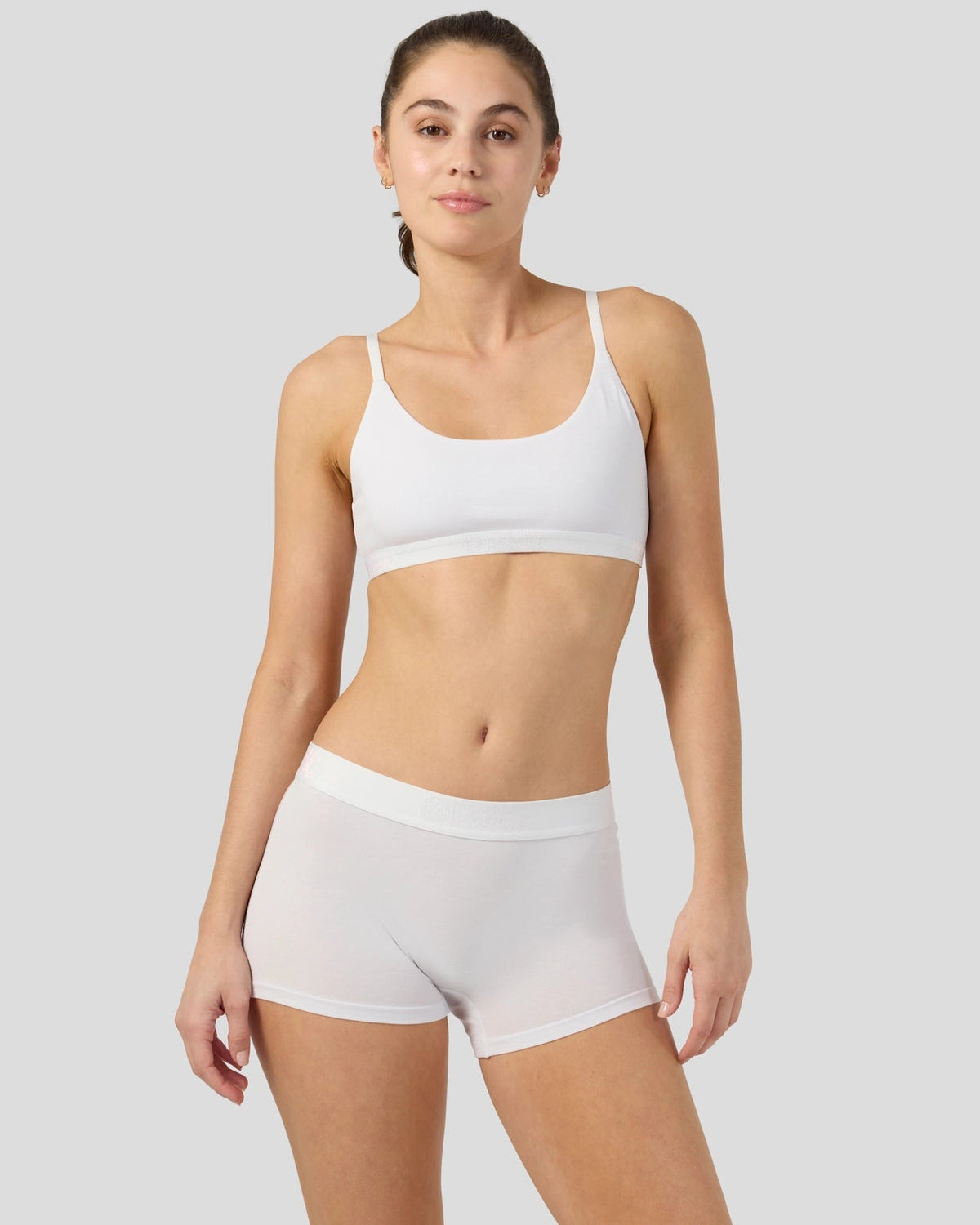 PSD Quality | Modal Solids - White - Scoop Bralette - Modal